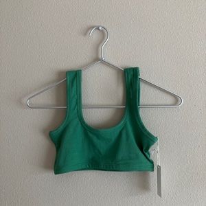 ARQ Wide Strap Bra in Verdant